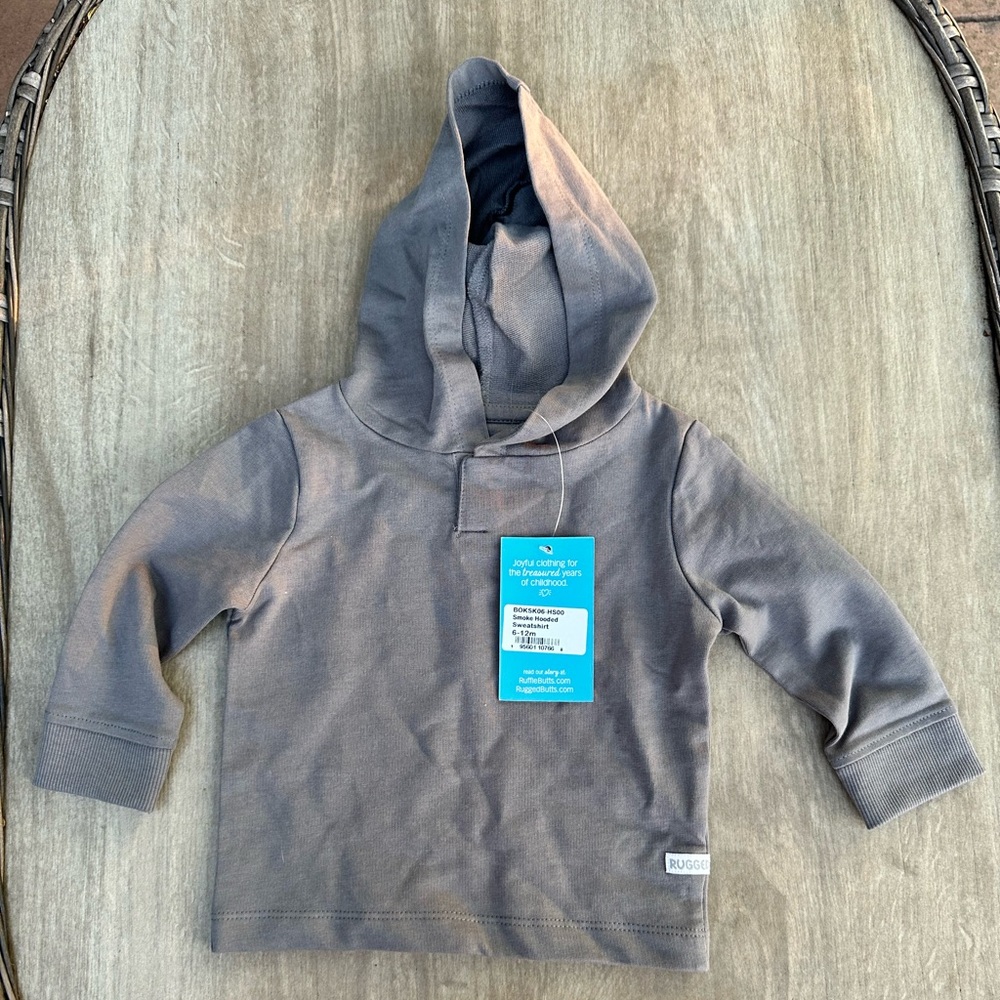 NWT Rugged Butts Charcoal Hoodie